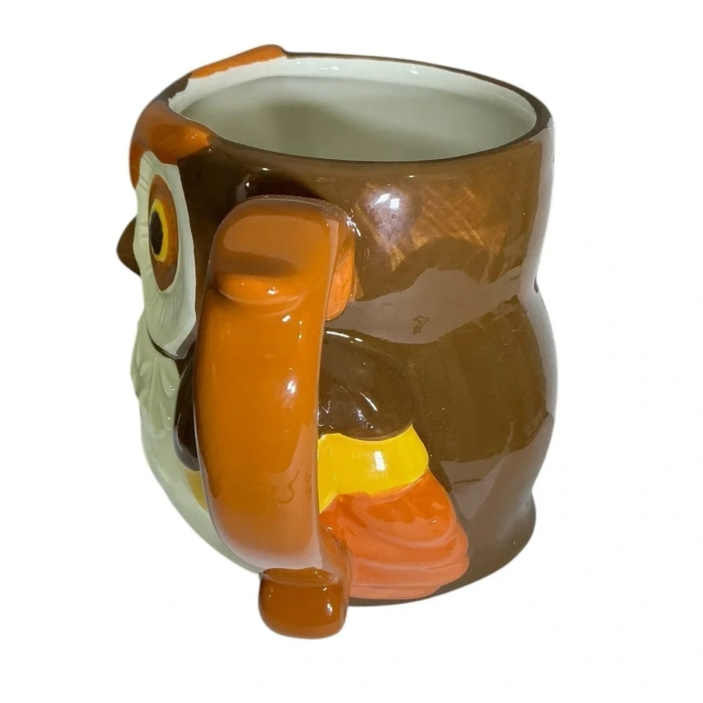 Owl Mug Vintage Heritage Collection Glazed Ceramic Collectible 2 Cup Capacity